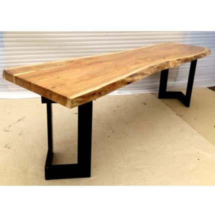 Table ( Natural and Silver legs)