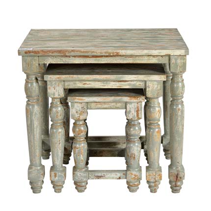 ART WD STOOL SET OF THREE